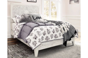 Signature Design by Ashley Paxberry Full Panel Bed and Nightstand-Whitewash