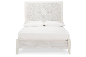 Signature Design by Ashley Paxberry Full Panel Bed and Nightstand-Whitewash