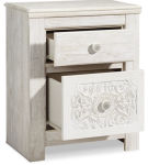 Signature Design by Ashley Paxberry Queen Panel Bed, Chest and Nightstand-Whit