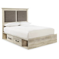 Signature Design by Ashley Cambeck Queen Upholstered Panel Storage Bed