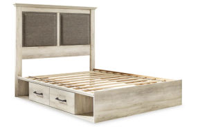 Signature Design by Ashley Cambeck Queen Upholstered Panel Storage Bed