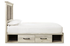 Signature Design by Ashley Cambeck Queen Upholstered Panel Storage Bed