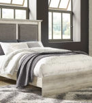 Signature Design by Ashley Cambeck King Upholstered Panel Bed-Whitewash