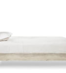 Signature Design by Ashley Cambeck King Upholstered Panel Bed-Whitewash