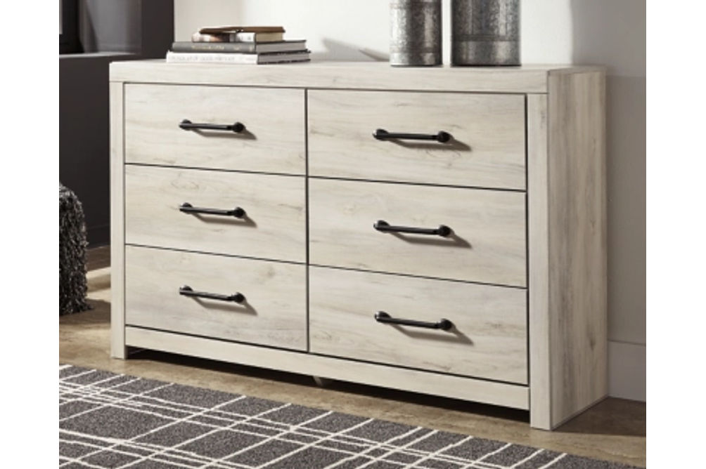 Cambeck Twin Panel Bed, Dresser, Chest and Nightstand-Whitewash