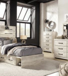 Signature Design by Ashley Cambeck Twin Panel Bed with 4 Storage Drawers