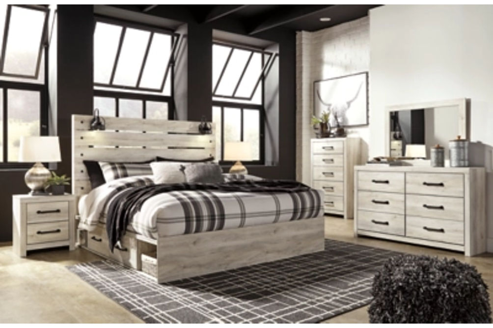 Signature Design by Ashley Cambeck King Panel Bed with 2 Storage Drawers