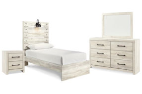 Signature Design by Ashley Cambeck Twin Panel Bed, Dresser, Mirror and Nightst