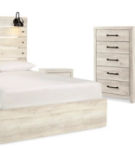 Signature Design by Ashley Cambeck Queen Panel Bed with Storage, Dresser, Mirr