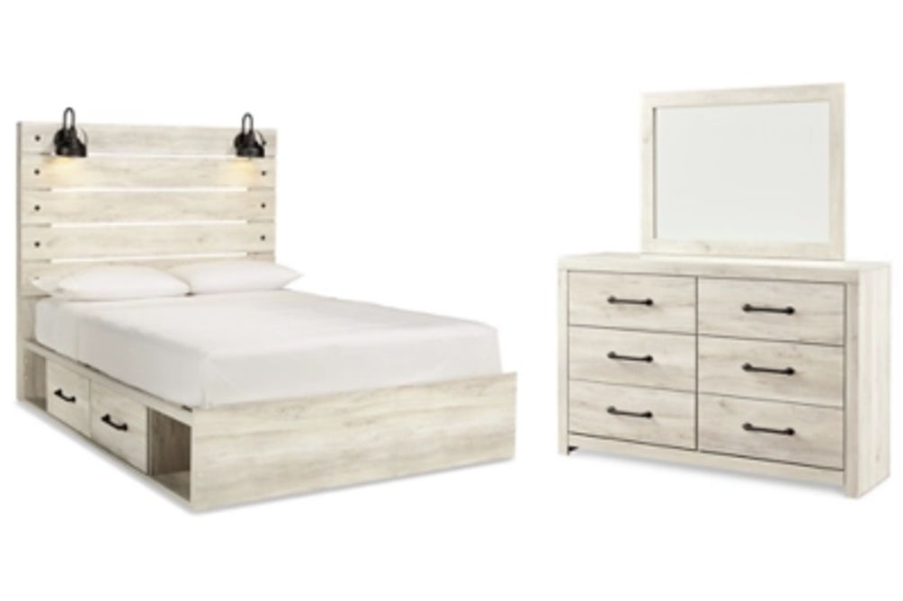 Signature Design by Ashley Cambeck Queen Panel Bed with Storage, Dresser and M