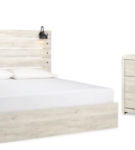 Cambeck King Panel Bed, Dresser, Mirror and Nightstand-Whitewash