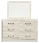 Cambeck King Panel Bed, Dresser, Mirror and Nightstand-Whitewash