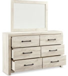 Cambeck Full Panel Storage Bed, Dresser, Mirror and Nightstand-Whitewash