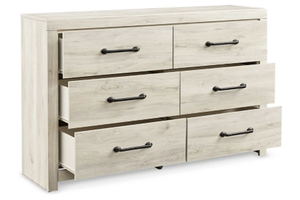 Signature Design by Ashley Cambeck Queen Panel Bed and Dresser-Whitewash