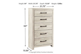 Signature Design by Ashley Cambeck Twin Panel Bed, Dresser, Mirror, Chest, and