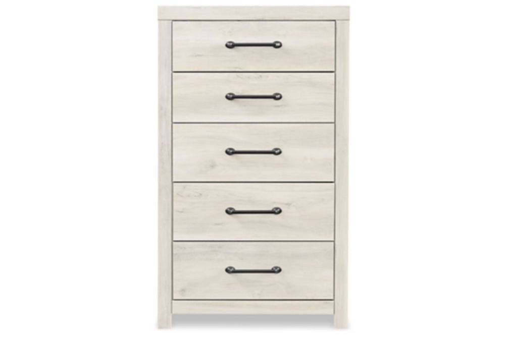 Cambeck Twin Panel Bed, Dresser, Chest and Nightstand-Whitewash