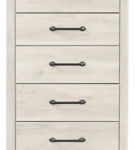 Cambeck Twin Panel Bed, Dresser, Chest and Nightstand-Whitewash