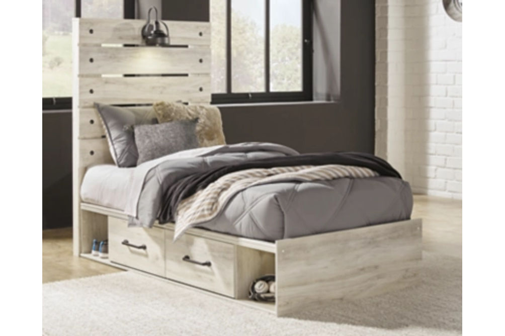 Signature Design by Ashley Cambeck Twin Panel Bed with 2 Storage Drawers