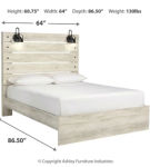 Signature Design by Ashley Cambeck Queen Panel Bed and Dresser-Whitewash