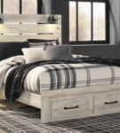 Signature Design by Ashley Cambeck Queen Panel Storage Bed-Whitewash