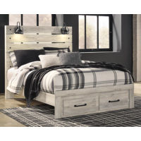 Signature Design by Ashley Cambeck Queen Panel Storage Bed-Whitewash