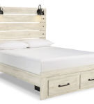 Cambeck Queen Panel Storage Bed, Dresser, Mirror and Nightstand