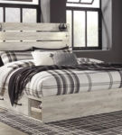 Signature Design by Ashley Cambeck King Panel Bed with 2 Storage Drawers