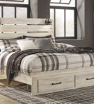 Signature Design by Ashley Cambeck King Panel Storage Bed-Whitewash