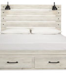 Signature Design by Ashley Cambeck King Panel Storage Bed-Whitewash