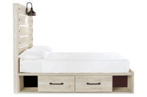Cambeck Full Panel Bed, Dresser, Chest and Nightstand-Whitewash