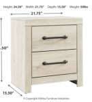 Cambeck Full Panel Storage Bed, Dresser, Mirror and Nightstand-Whitewash