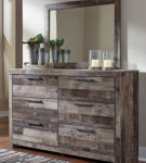 Signature Design by Ashley Derekson King Panel Storage Bed, Dresser and Mirror