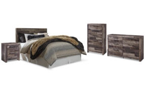 Benchcraft Derekson Queen Panel Headboard, Dresser, Chest and Nightstand-Multi