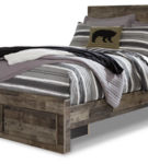 Signature Design by Ashley Derekson Full Panel Storage Bed with Nightstand-Mul