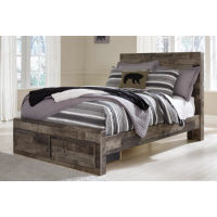 Signature Design by Ashley Derekson Full Panel Storage Bed with Nightstand-Mul