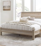 Signature Design by Ashley Hasbrick King Panel Bed-Tan