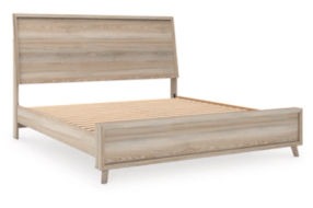 Signature Design by Ashley Hasbrick King Panel Bed-Tan