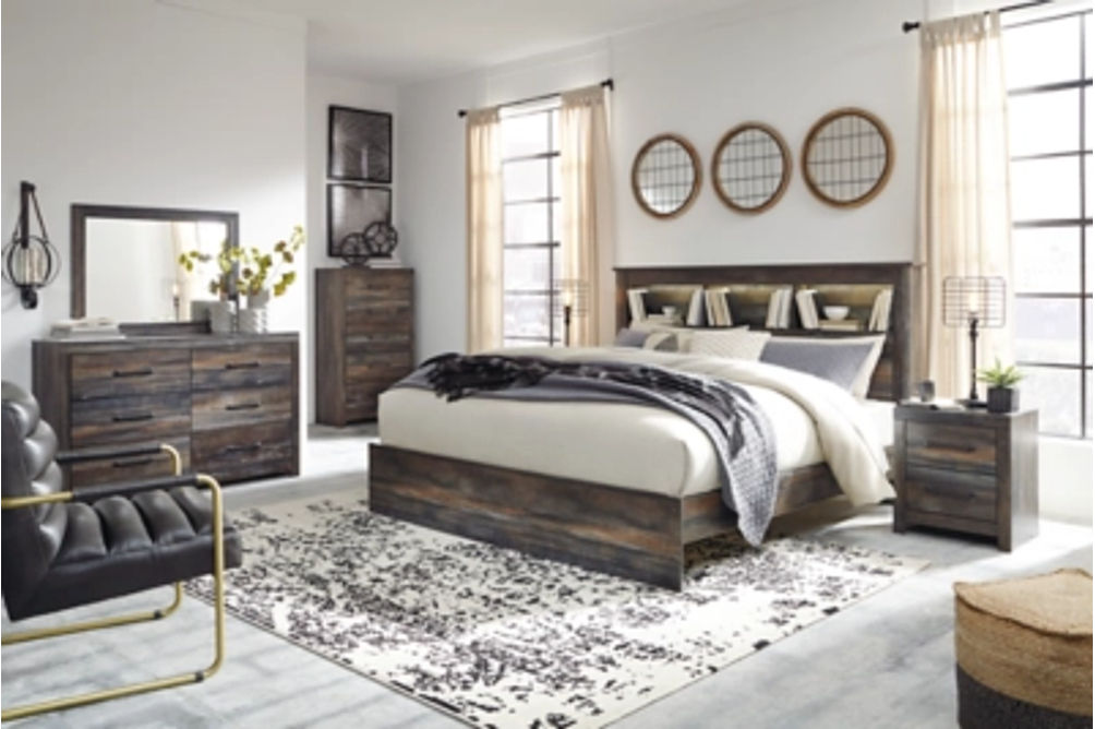 Signature Design by Ashley Drystan King Bookcase Bed-Multi