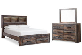 Signature Design by Ashley Drystan Full Bookcase Storage Bed, Dresser and Mirr