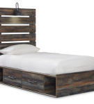 Signature Design by Ashley Drystan Twin Panel Bed with 2 Storage Drawers