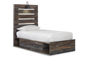 Signature Design by Ashley Drystan Twin Panel Bed with 2 Storage Drawers