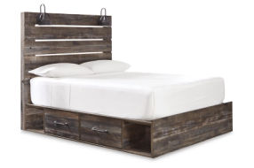 Signature Design by Ashley Drystan Queen Panel Bed with Storage, Dresser and M