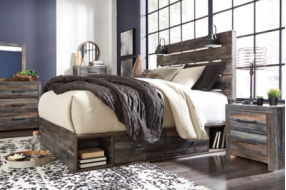 Signature Design by Ashley Drystan Queen Panel Bed with 4 Storage Drawers