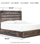 Signature Design by Ashley Drystan King Panel Bed with 2 Storage Drawers