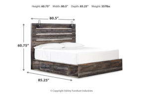 Signature Design by Ashley Drystan King Storage Bed, Dresser and Mirror