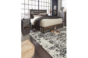 Signature Design by Ashley Drystan King Panel Bed with 2 Storage Drawers