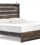 Drystan King Panel Bed, Dresser, Mirror, and Nightstand-Multi