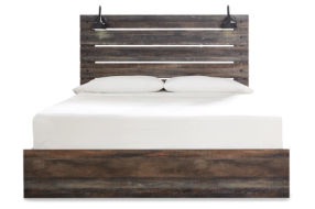 Signature Design by Ashley Drystan King Panel Bed, Dresser and Mirror-Multi