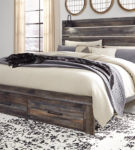 Signature Design by Ashley Drystan King Panel Bed with 2 Storage Drawers-Multi