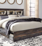 Signature Design by Ashley Drystan King Bookcase Storage Bed, Dresser, Mirror,